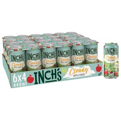 Inch's Cloudy Hazy Apple Cider 24 x 440ml Can Inch's Cloudy Hazy Apple Cider 24 x 440ml Can