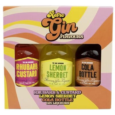 BEAMS INTERNATIONAL Gin Gift Set Retro Flavoured Collection by R3 Rhubarb & Custard, Lemon Sherbet, Cola Bottle Gin Liqueurs 3x 5 cl Alcohol Miniatures Birthday, Fathers Day, Gin Gifts for Women and Men BEAMS INTERNATIONAL Gin Gift Set Retro Flavoured Collection by R3 Rhubarb & Custard, Lemon Sherbet, Cola Bottle Gin Liqueurs 3x 5 cl Alcohol Miniatures Birthday, Fathers Day, Gin Gifts for Women and Men