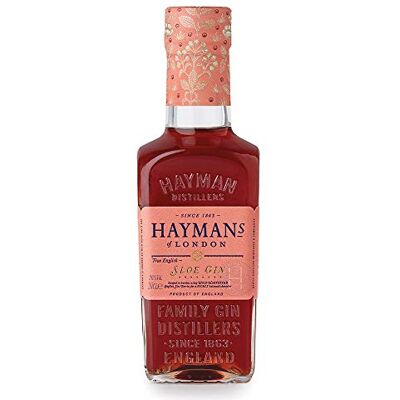 Hayman's Hayman’s Sloe Gin 20cl Stocking Filler Master Award Winning Sloe Gin Made with Wild British Sloe Berries 26% ABV Hayman's Hayman’s Sloe Gin 20cl Stocking Filler Master Award Winning Sloe Gin Made with Wild British Sloe Berries 26% ABV