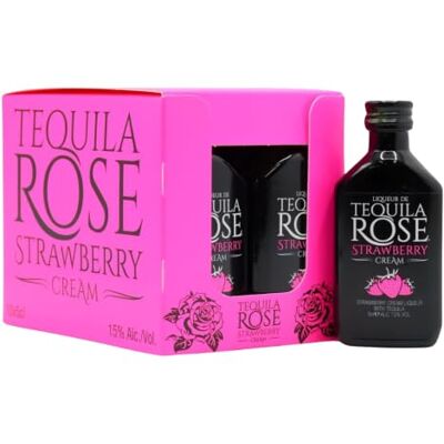 Tequila Rose Strawberry Cream Liqueur, 5clx10, 15% ABV, Gift Idea Premium Mexican Tequila with Real Dairy Cream, Best Served Chilled, Ideal for Tequila Cocktails, for Gifts Tequila Rose Strawberry Cream Liqueur, 5clx10, 15% ABV, Gift Idea Premium Mexican Tequila with Real Dairy Cream, Best Served Chilled, Ideal for Tequila Cocktails, for Gifts