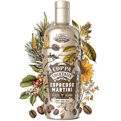 Coppa Cocktails Ready-to-Drink Espresso Martini Easy Premium Pre-Mixed Just Add Ice 14,9% ABV 70cl Coppa Cocktails Ready-to-Drink Espresso Martini Easy Premium Pre-Mixed Just Add Ice 14,9% ABV 70cl