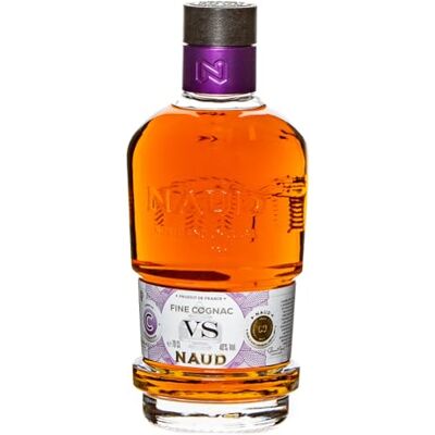 Naud Fine Cognac VSOP, 40 % ABV, 70cl. Award Winning, Distilled in France, Premium Gift for Christmas or Birthdays Naud Fine Cognac VSOP, 40 % ABV, 70cl. Award Winning, Distilled in France, Premium Gift for Christmas or Birthdays