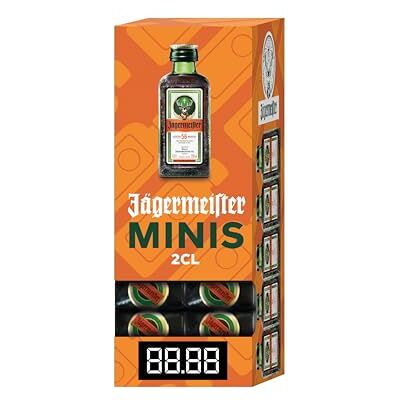 Jägermeister Herbal Liqueur 12x2cl Gravity Pack 35% ABV German Liqueur Spirits 56 Herbs & Botanicals Best Served as an Ice Cold Shot Jägermeister Herbal Liqueur 12x2cl Gravity Pack 35% ABV German Liqueur Spirits 56 Herbs & Botanicals Best Served as an Ice Cold Shot