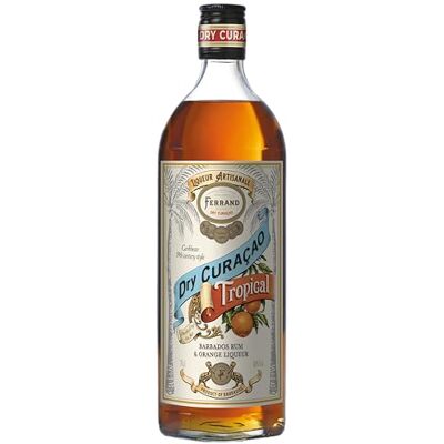 Ferrand Dry Curaçao Tropical Rum-Based Dry Curaçao Orange Liqueur, Barbados Rum & Sweet/Bitter Orange Peel, 70cl Bottle, 40% ABV, For Tiki Cocktails, Punches, Mai Tai-Style Serves & Gifting Ferrand Dry Curaçao Tropical Rum-Based Dry Curaçao Orange Liqueur, Barbados Rum & Sweet/Bitter Orange Peel, 70cl Bottle, 40% ABV, For Tiki Cocktails, Punches, Mai Tai-Style Serves & Gifting