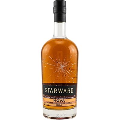 STARWARD Nova Single Malt Australian Whisky 70cl 41% vol Matured in Australian Wine Barrels Bold, Smooth and Delicious The Most Awarded Distillery of the Year 2022 STARWARD Nova Single Malt Australian Whisky 70cl 41% vol Matured in Australian Wine Barrels Bold, Smooth and Delicious The Most Awarded Distillery of the Year 2022