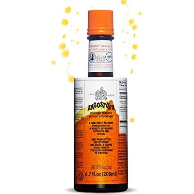 ANGOSTURA Orange Bitters Orange Cocktail Aperitif 28% ABV 200ml Add Depth and Flavour to Food & Drinks Citrus, Herbal & Zesty ANGOSTURA Orange Bitters Orange Cocktail Aperitif 28% ABV 200ml Add Depth and Flavour to Food & Drinks Citrus, Herbal & Zesty