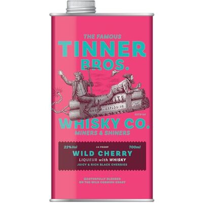 TINNER BROS Wild Cherry Whisky Liqueur 22% abv 70cl TINNER BROS Wild Cherry Whisky Liqueur 22% abv 70cl