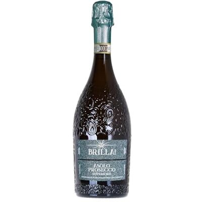 BRILLA ASOLO PROSECCO DOCG SUPERIORE Sparkling Wine – Premium Spumante – Notes of Apple, Pear & Acacia Blossom – 11% vol – 750 ml BRILLA ASOLO PROSECCO DOCG SUPERIORE Sparkling Wine – Premium Spumante – Notes of Apple, Pear & Acacia Blossom – 11% vol – 750 ml