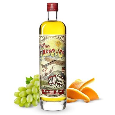 TEMPUS FUGIT Spirits, Kina L'Aero D'Or, 70cl, 18% ABV, Liqueur Using a White Wine Base Made from Piedmont-Grown Grapes, Make Classic Cocktails or Drink Chilled TEMPUS FUGIT Spirits, Kina L'Aero D'Or, 70cl, 18% ABV, Liqueur Using a White Wine Base Made from Piedmont-Grown Grapes, Make Classic Cocktails or Drink Chilled