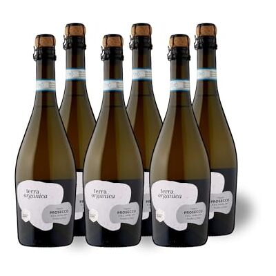 Terra Organica Prosecco D.O.C. 10.5% ABV, 6 x 75cl Italian Light and Extra Dry Sparkling Organic Prosecco Award Winning Prosecco Produced by Family Run Winery Great Prosecco Gift Set Terra Organica Prosecco D.O.C. 10.5% ABV, 6 x 75cl Italian Light and Extra Dry Sparkling Organic Prosecco Award Winning Prosecco Produced by Family Run Winery Great Prosecco Gift Set