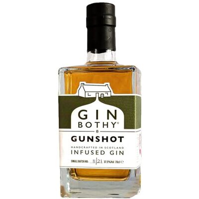 Gin Bothy Gunshot Gin 37.5% ABV Award Winning Premium Small Batch Spiced Scottish Gin Cinnamon, Clove & Honey Infused Perfect for Birthdays, Christmas & Special Occasions 70 cl Bottle Gin Bothy Gunshot Gin 37.5% ABV Award Winning Premium Small Batch Spiced Scottish Gin Cinnamon, Clove & Honey Infused Perfect for Birthdays, Christmas & Special Occasions 70 cl Bottle