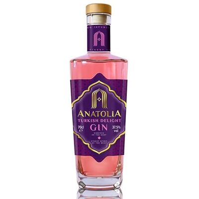 Anatolia Gin Anatolia Turkish Delight Gin – London-Style 700 ml, 40% ABV – Floral Rose & Lemon Gin Infused with Real Turkish Delight Anatolia Gin Anatolia Turkish Delight Gin – London-Style 700 ml, 40% ABV – Floral Rose & Lemon Gin Infused with Real Turkish Delight
