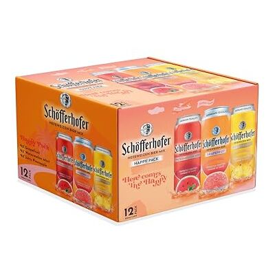 Schöfferhofer Schofferhofer Beer Happy Pack, Grapefruit, Pineapple, and Watermelon and Mint Flavours, 12x500 ml Schöfferhofer Schofferhofer Beer Happy Pack, Grapefruit, Pineapple, and Watermelon and Mint Flavours, 12x500 ml