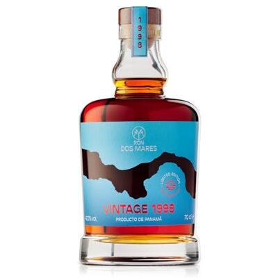 Ron Dos Mares Vintage 1998 26 Year Old Panama Rum Tropical Aged in Ex-Bourbon Casks Limited Edition Age-Certified 47.2% ABV 70cl Ron Dos Mares Vintage 1998 26 Year Old Panama Rum Tropical Aged in Ex-Bourbon Casks Limited Edition Age-Certified 47.2% ABV 70cl