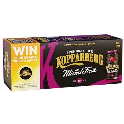Kopparberg Premium Fruit Cider with Mixed Fruit 10x330ml cans Kopparberg Premium Fruit Cider with Mixed Fruit 10x330ml cans