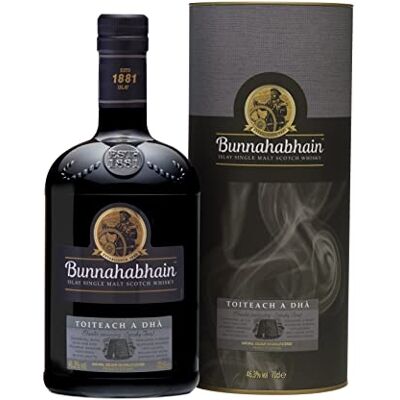 Bunnahabhain Toiteach A Dhà Islay Single Malt Scotch Whisky, 70cl 46.3% ABV Oaky, Peppered, Peated Islay Whisky Islay Single Malt Whisky Bunnahabhain Toiteach A Dhà Islay Single Malt Scotch Whisky, 70cl 46.3% ABV Oaky, Peppered, Peated Islay Whisky Islay Single Malt Whisky