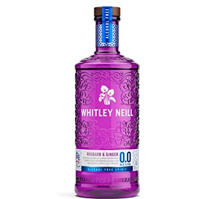 Whitley Neill Rhubarb & Ginger Alcohol Free 0.0% Gin 70cl Whitley Neill Rhubarb & Ginger Alcohol Free 0.0% Gin 70cl
