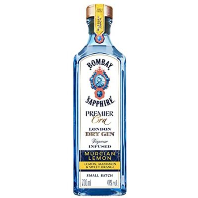 Sapphire Premier Cru Murcian Lemon London Dry Gin, 47% vol., 70 cl / 700 ml, 100% Vapour Infused Spirit with Hand-Picked Citrus Fruits Sapphire Premier Cru Murcian Lemon London Dry Gin, 47% vol., 70 cl / 700 ml, 100% Vapour Infused Spirit with Hand-Picked Citrus Fruits