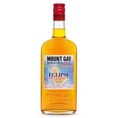 MOUNT GAY Eclipse Navy Strength 57.1% ABV, Barbados Golden Rum 70cl, Limited Edition MOUNT GAY Eclipse Navy Strength 57.1% ABV, Barbados Golden Rum 70cl, Limited Edition