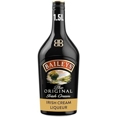 Baileys Original Irish Cream Liqueur 17% vol 1.5L Fine Irish Whiskey & Dairy Cream Rich Chocolate & Vanilla Flavours Great Over Ice or in Cocktails Baileys Original Irish Cream Liqueur 17% vol 1.5L Fine Irish Whiskey & Dairy Cream Rich Chocolate & Vanilla Flavours Great Over Ice or in Cocktails