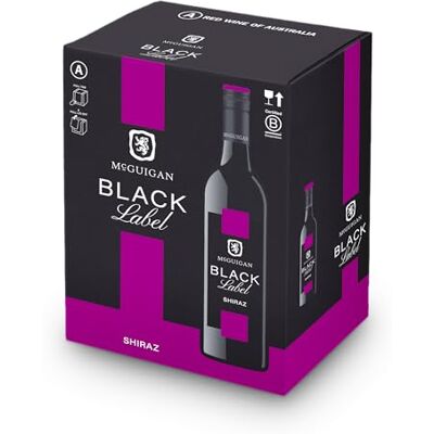 McGuigan Black Label Shiraz, 75 cl (Case of 6), packaging may vary McGuigan Black Label Shiraz, 75 cl (Case of 6), packaging may vary
