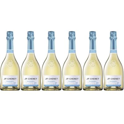 J.P. Chenet JP. Chenet Free Alcohol free Sparkling White Wine Chardonnay No added flavours, authentic taste Origin : France (6 x 0.75 L) J.P. Chenet JP. Chenet Free Alcohol free Sparkling White Wine Chardonnay No added flavours, authentic taste Origin : France (6 x 0.75 L)
