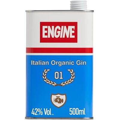 Engine Italian Organic Gin 50cl 42% vol London Dry Juniper Hints with Floral Note of Roses and Balsamic Note of Sage and Lemon Vegan & Gluten Free Perfect in a Gin & Tonic, or a Negroni Engine Italian Organic Gin 50cl 42% vol London Dry Juniper Hints with Floral Note of Roses and Balsamic Note of Sage and Lemon Vegan & Gluten Free Perfect in a Gin & Tonic, or a Negroni