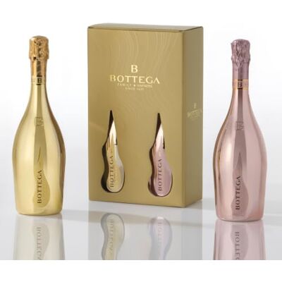 Bottega Gift Set Italian Sparkling Life 1 Rose Gold 750ml & 1 Gold Prosecco DOC 750ml Bottega Gift Set Italian Sparkling Life 1 Rose Gold 750ml & 1 Gold Prosecco DOC 750ml