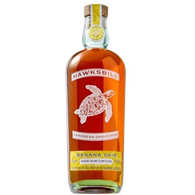 Hawksbill Rum Hawksbill Banana Spiced Rum, Sustainable Dark Liquor Supporting Endangered Sea Turtles, Eco Conscious Traditional Caribbean Rum Spirit for Cocktails, 37.5% Alcohol Drink, 70cl Hawksbill Rum Hawksbill Banana Spiced Rum, Sustainable Dark Liquor Supporting Endangered Sea Turtles, Eco Conscious Traditional Caribbean Rum Spirit for Cocktails, 37.5% Alcohol Drink, 70cl
