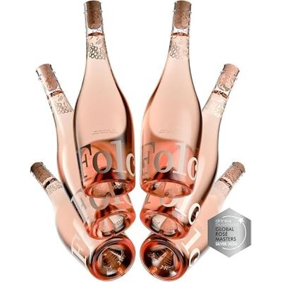 Folc English Rosé Wine Case Elegant Pale Pink, Beautifully Refreshing with Wild Strawberry Flavours, Crisp and Dry, Gift for Any Occasion, Send to Good Folk, 750ml (6 x 75cl Bottles) Folc English Rosé Wine Case Elegant Pale Pink, Beautifully Refreshing with Wild Strawberry Flavours, Crisp and Dry, Gift for Any Occasion, Send to Good Folk, 750ml (6 x 75cl Bottles)