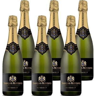 Francois Montand Sparkling Wine Traditional Method Blanc de Blancs Extra Brut France (6 x 0.75 L) Francois Montand Sparkling Wine Traditional Method Blanc de Blancs Extra Brut France (6 x 0.75 L)