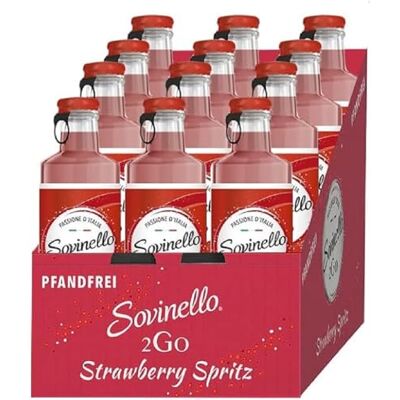 Sovinello 2Go Strawberry Spritz, sparkling cocktail made with Italian white wine (12 x 0.275 L) Sovinello 2Go Strawberry Spritz, sparkling cocktail made with Italian white wine (12 x 0.275 L)