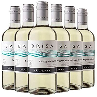 Vistamar Brisa Sauvignon Blanc White Wine, 75 cl, Case of 6 Vistamar Brisa Sauvignon Blanc White Wine, 75 cl, Case of 6