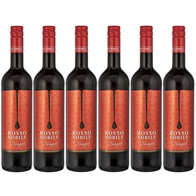 Rosso Nobile Nougat, Noble Red Wine with fine Nougat aromas (6 x 0.75 l) Rosso Nobile Nougat, Noble Red Wine with fine Nougat aromas (6 x 0.75 l)