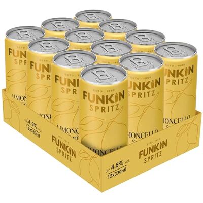 Funkin Cocktails Ready to Drink Raspberry Spritz Cocktail Cans 4.5% ABV Light & Refreshing Fizzy Drink Just Pop & Pour, Serve Chilled Tart & Sweet, Summer in a Can 330ml, Pack of 12 Funkin Cocktails Ready to Drink Raspberry Spritz Cocktail Cans 4.5% ABV Light & Refreshing Fizzy Drink Just Pop & Pour, Serve Chilled Tart & Sweet, Summer in a Can 330ml, Pack of 12