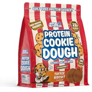Applied Nutrition Protein Cookie Dough 1kg – High Protein Snack, Over 22g of Protein Per Serving, Ready-to-Eat– Low Calorie, Healthy Treat (1kg – 25 Servings) (Toffee Biscuit) Applied Nutrition Protein Cookie Dough 1kg – High Protein Snack, Over 22g of Protein Per Serving, Ready-to-Eat– Low Calorie, Healthy Treat (1kg – 25 Servings) (Toffee Biscuit)