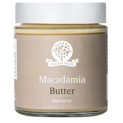 Nutural World Smooth Macadamia Nut Butter (170g) / 100% pure single ingredient Nutural World Smooth Macadamia Nut Butter (170g) / 100% pure single ingredient