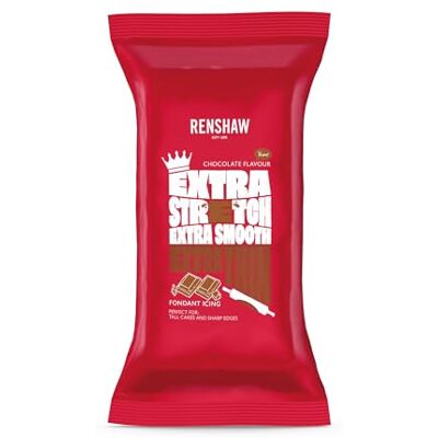 Renshaw Brown Extra Stretch, Smooth & Thin Chocolate Flavoured Fondant Icing, 1 kg (Pack of 1) Ready to Roll Icing for Cakes Renshaw Brown Extra Stretch, Smooth & Thin Chocolate Flavoured Fondant Icing, 1 kg (Pack of 1) Ready to Roll Icing for Cakes