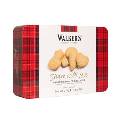 Walkers Walker's Shortbread With Love Assortment Tin, Scottish Biscuits, 240g Walkers Walker's Shortbread With Love Assortment Tin, Scottish Biscuits, 240g