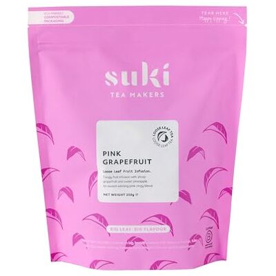 Suki Tea Pink Grapefruit 250g (loose leaf) Suki Tea Pink Grapefruit 250g (loose leaf)