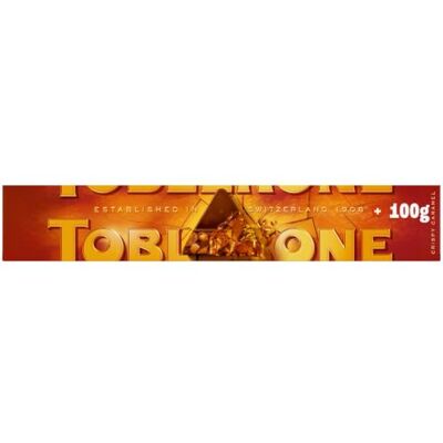 Toblerone Toffee Crispy Caramel Milk Chocolate Bar – 100 g (Pack of 20) Toblerone Toffee Crispy Caramel Milk Chocolate Bar – 100 g (Pack of 20)