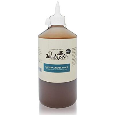 Joe & Seph's Salted Caramel Sauce (1x1kg) 1 Star Great Taste Award, caramel drizzle, ice cream sauce, caramel sauce for coffee, vegetarian, home baking, cakes Joe & Seph's Salted Caramel Sauce (1x1kg) 1 Star Great Taste Award, caramel drizzle, ice cream sauce, caramel sauce for coffee, vegetarian, home baking, cakes