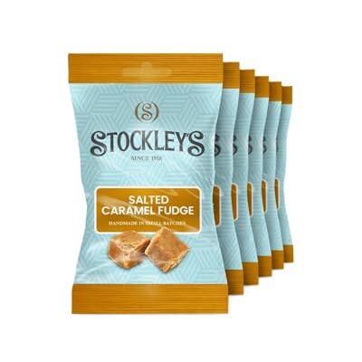 STOCKLEY'S SINCE 1918 Stockley's Salted Caramel Fudge Sharing Bags, 150g x 6 STOCKLEY'S SINCE 1918 Stockley's Salted Caramel Fudge Sharing Bags, 150g x 6