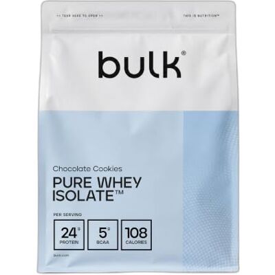 BULK POWDERS Bulk Pure Whey Isolate, Chocolate Cookies, 2kg BULK POWDERS Bulk Pure Whey Isolate, Chocolate Cookies, 2kg