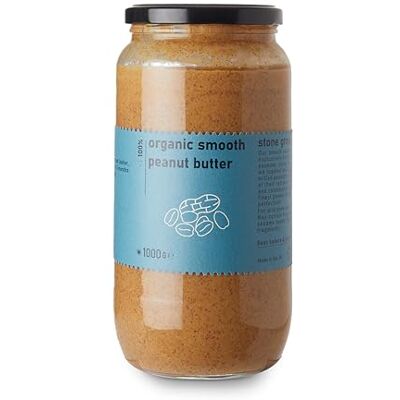 Raw Gorilla Organic Smooth Peanut Butter RAWGORILLA 1000g Raw Gorilla Organic Smooth Peanut Butter RAWGORILLA 1000g