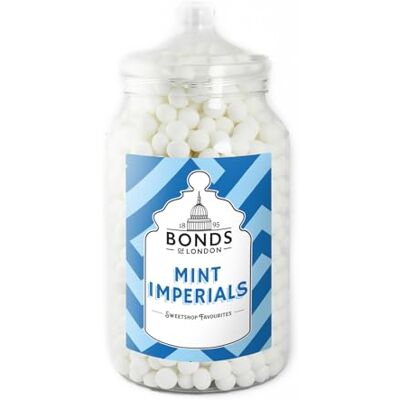 Bonds of London Mint Imperials Jar, Retro Breath Freshening Sweets, Vegetarian, 2.5 Kg (Pack of 1) Bonds of London Mint Imperials Jar, Retro Breath Freshening Sweets, Vegetarian, 2.5 Kg (Pack of 1)