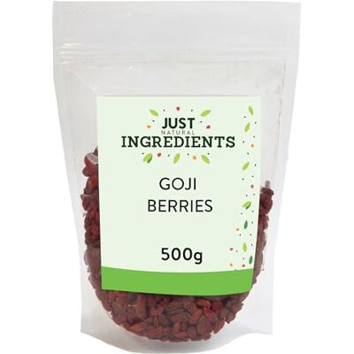 JustIngredients Just Ingredients Goji Berries 500g, Dried Fruit Snack JustIngredients Just Ingredients Goji Berries 500g, Dried Fruit Snack