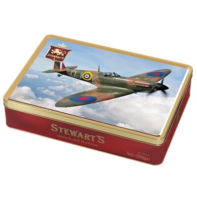 Stewart's Classic Spitfire Shortbread Gifting Tin (150g) Traditionally Made Luxury Scottish Shortbread, Delicious Melt-In-Mouth Biscuits, Ideal Collectable Treat to Share, 40 Years Heritage Stewart's Classic Spitfire Shortbread Gifting Tin (150g) Traditionally Made Luxury Scottish Shortbread, Delicious Melt-In-Mouth Biscuits, Ideal Collectable Treat to Share, 40 Years Heritage