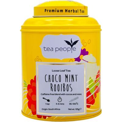 Tea People Choco Mint Rooibos Loose Tea Caddy 125g Tea People Choco Mint Rooibos Loose Tea Caddy 125g
