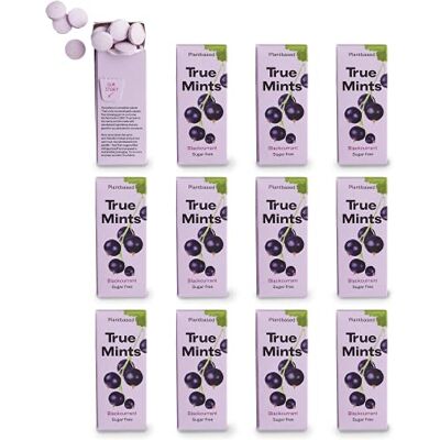 Mission True Mints Blackcurrant Flavour (12-pack) Sugar Free Mints Xylitol Mints Fruit Pastilles Sugar Free & Plantbased Travel Sweets with Natural Flavours Mission True Mints Blackcurrant Flavour (12-pack) Sugar Free Mints Xylitol Mints Fruit Pastilles Sugar Free & Plantbased Travel Sweets with Natural Flavours
